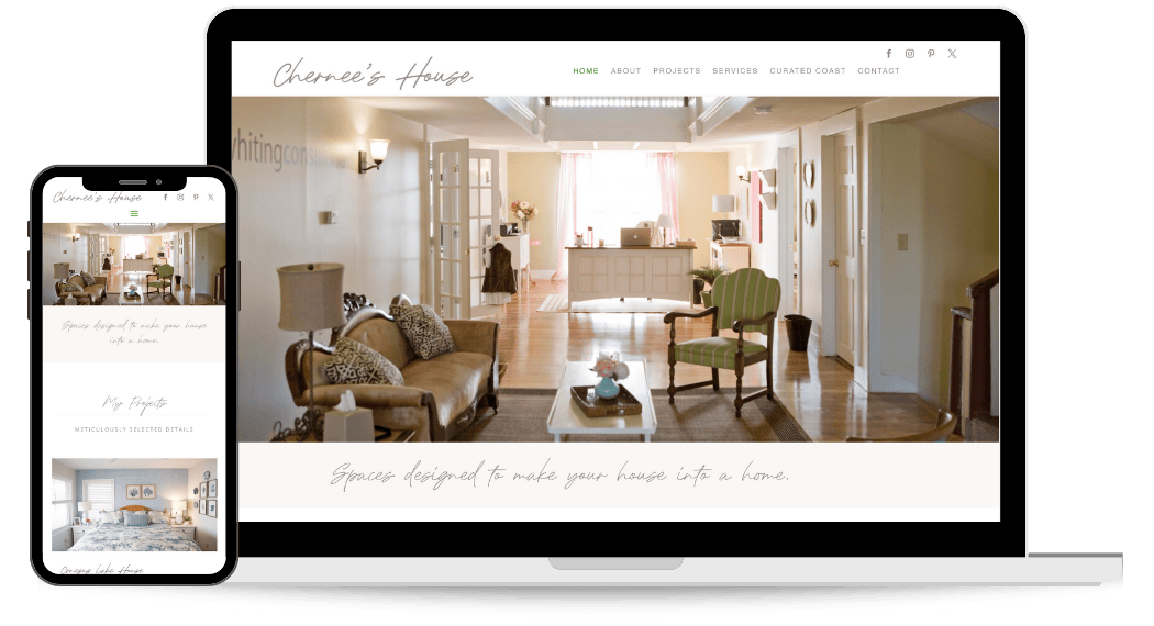 The Wingate Barn desktop and phone mock up